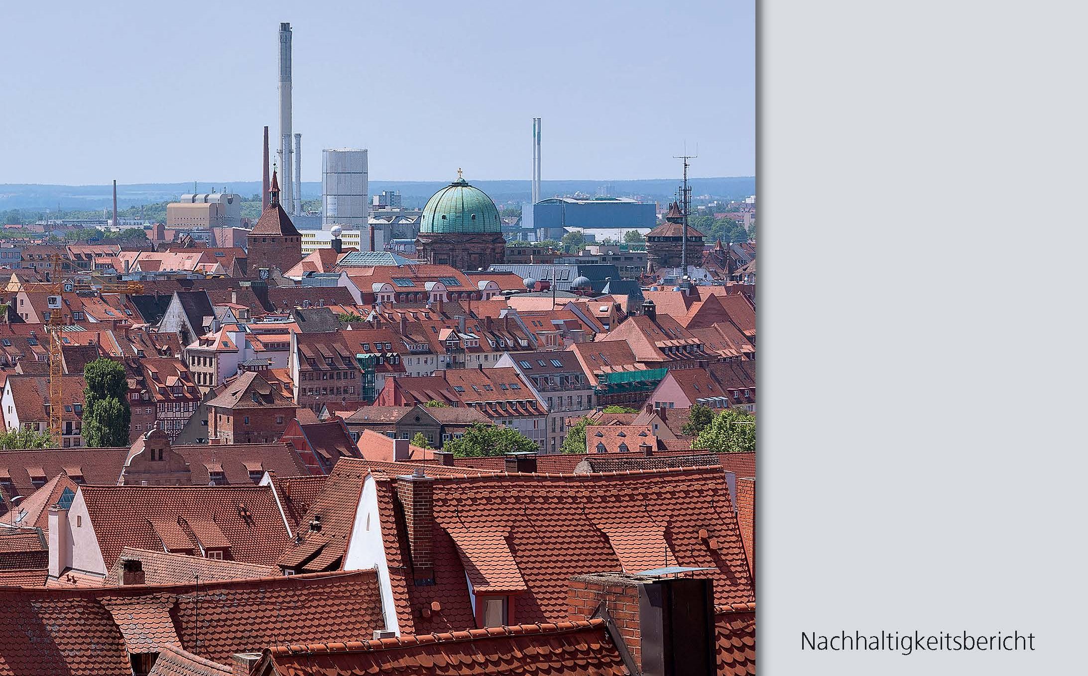 Deckblatt des Nachhaltigkeitsberichtes der N-ERGIE