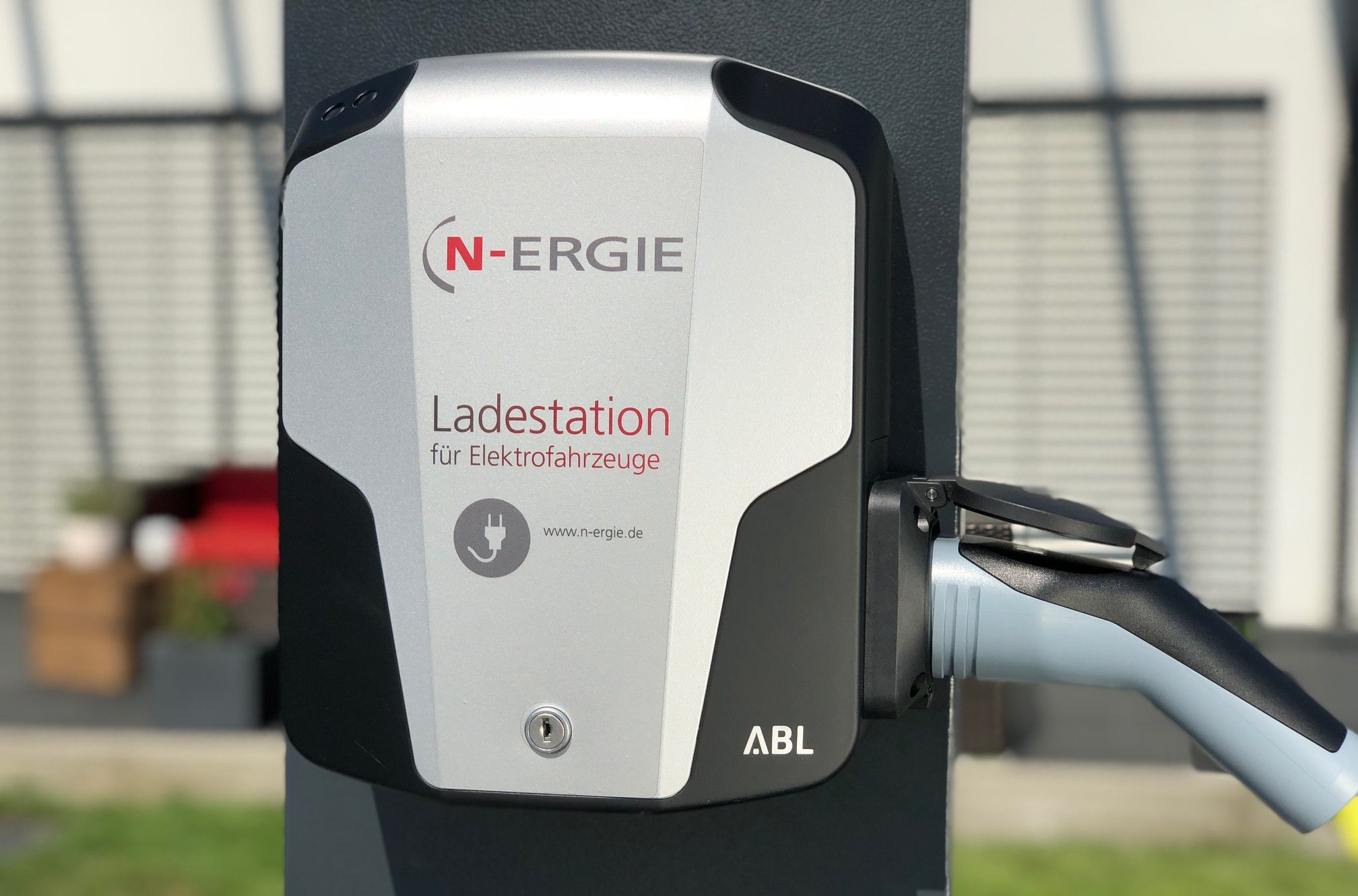Wandladestation der N-ERGIE für Elektrofahrzeuge